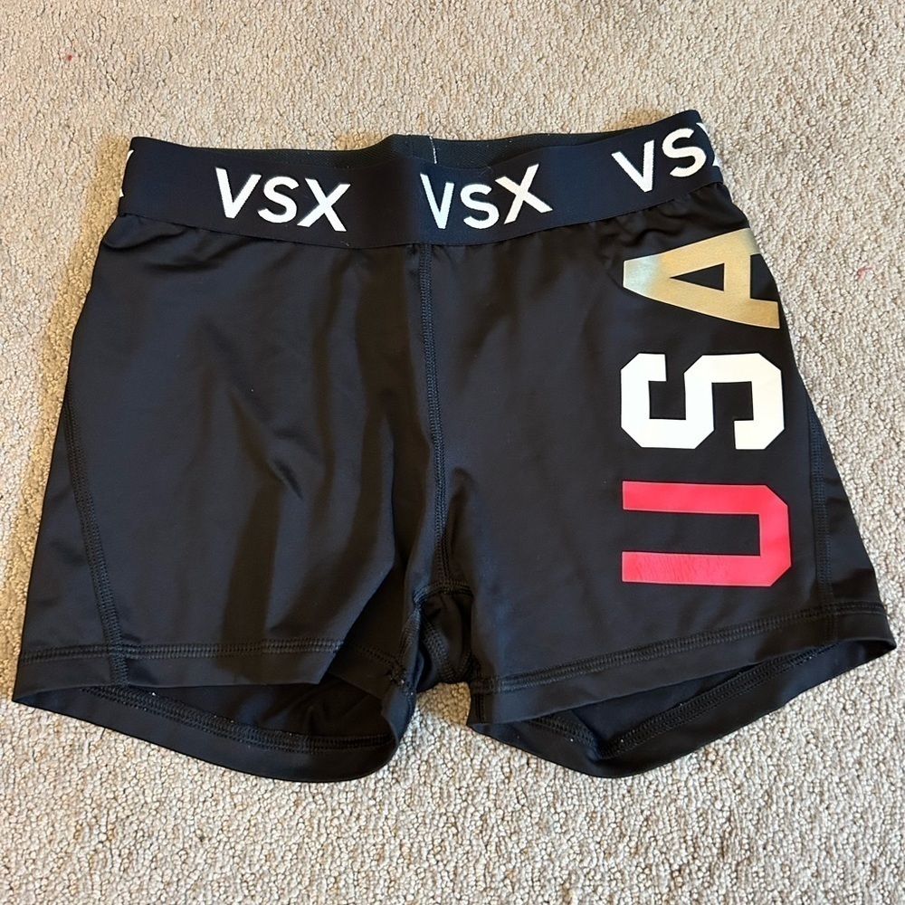 VSX Black USA Athletic Shorts